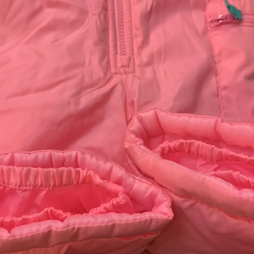 Carter’s Girls Snow Bib Snowsuit Pink 24 Months Leg Pocket Adjustable Straps